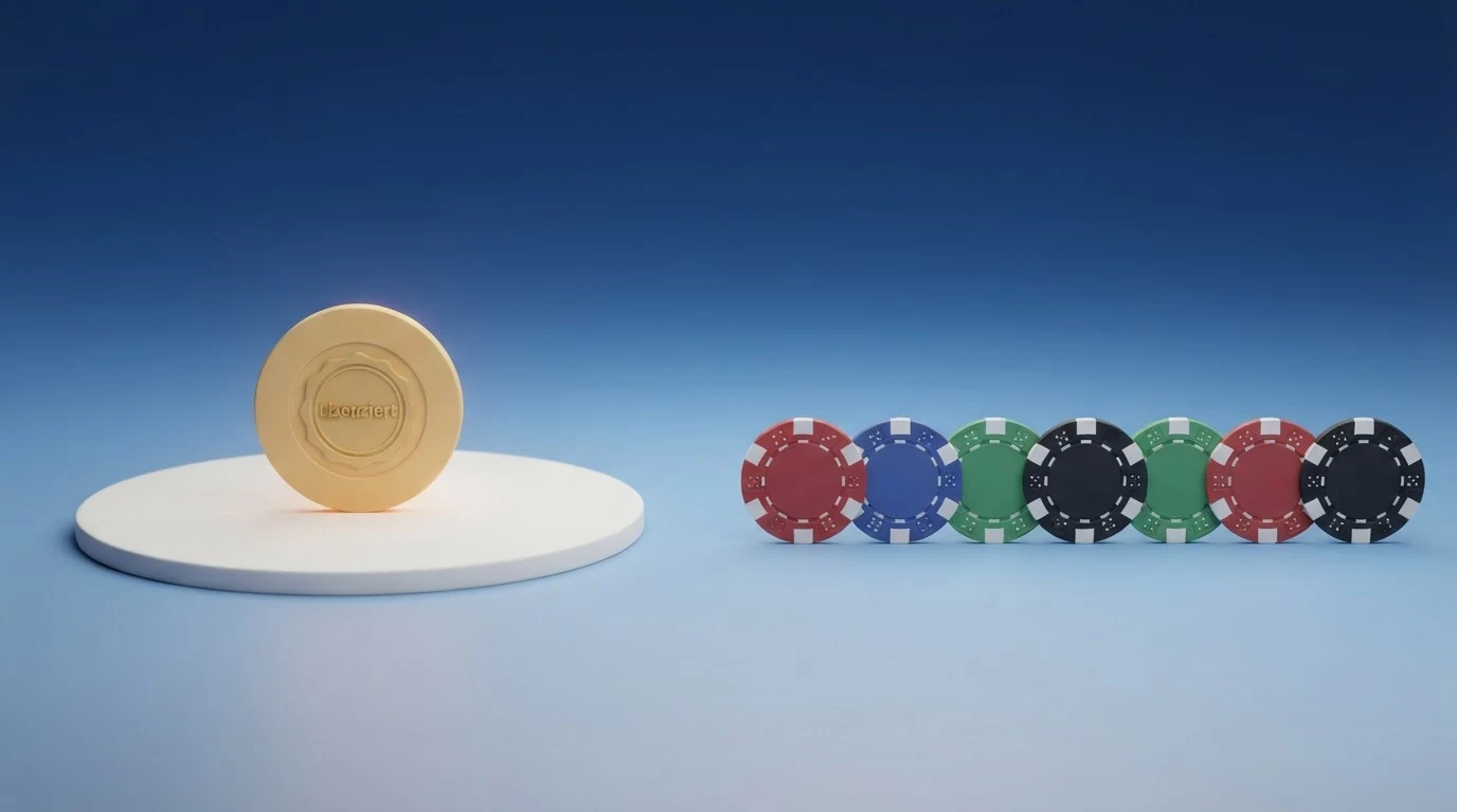 Eine tabellarische Übersicht mit Casino-Logos, Lizenzsymbolen und Bewertungspunkten für österreichische Spieler