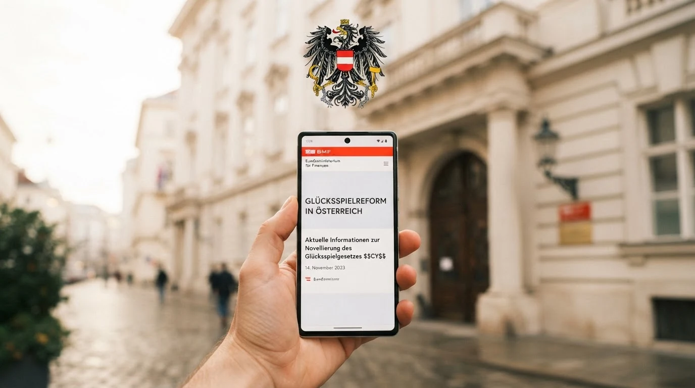 Das Gebäude des Bundesministeriums für Finanzen in Wien, mit dem Bundeswappen der Republik Österreich über dem Eingang.