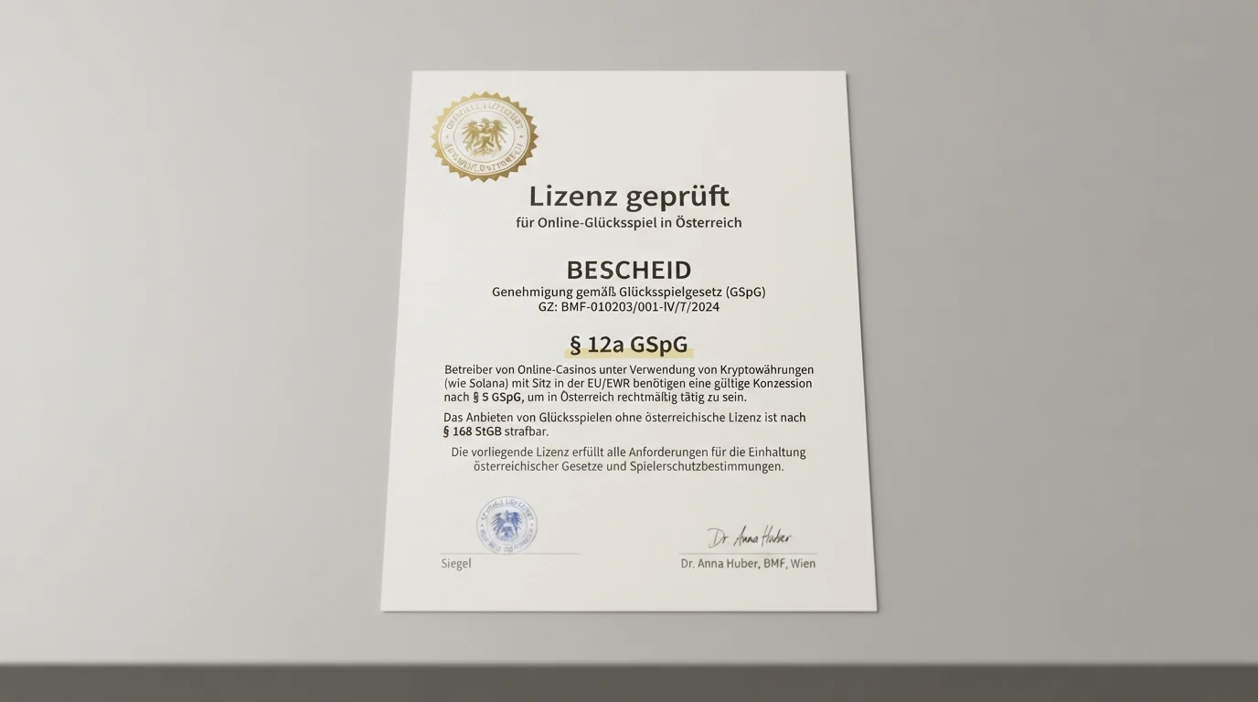 Screenshot eines Auszugs aus dem österreichischen Glücksspielgesetz mit Markierung des Konzessionsparagrafen
