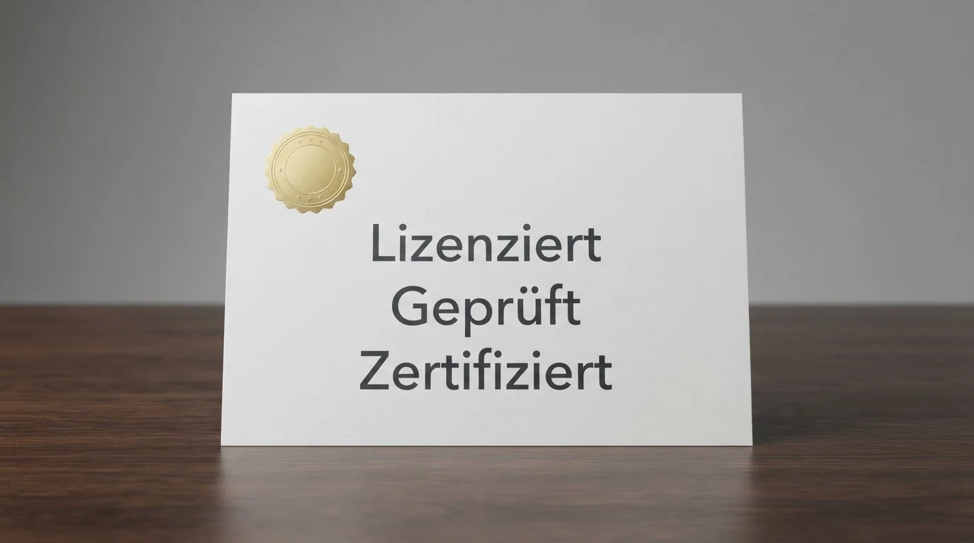 Offiziell wirkendes Dokument oder Symbolbild mit Bezug zur österreichischen Glücksspielregulierung und dem Begriff Konzession