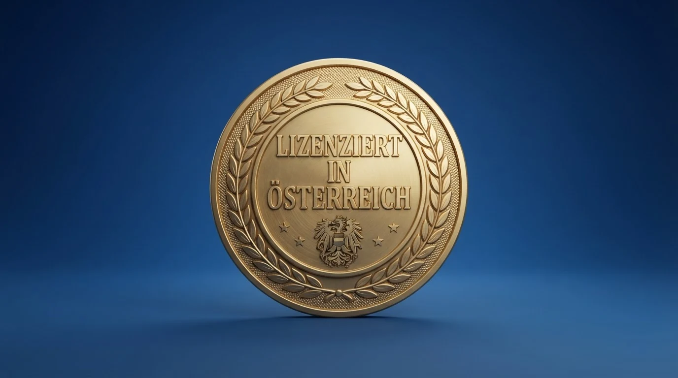 Offizielles Dokument oder Siegel mit Bezug zur österreichischen Glücksspielkonzession und zum BMF