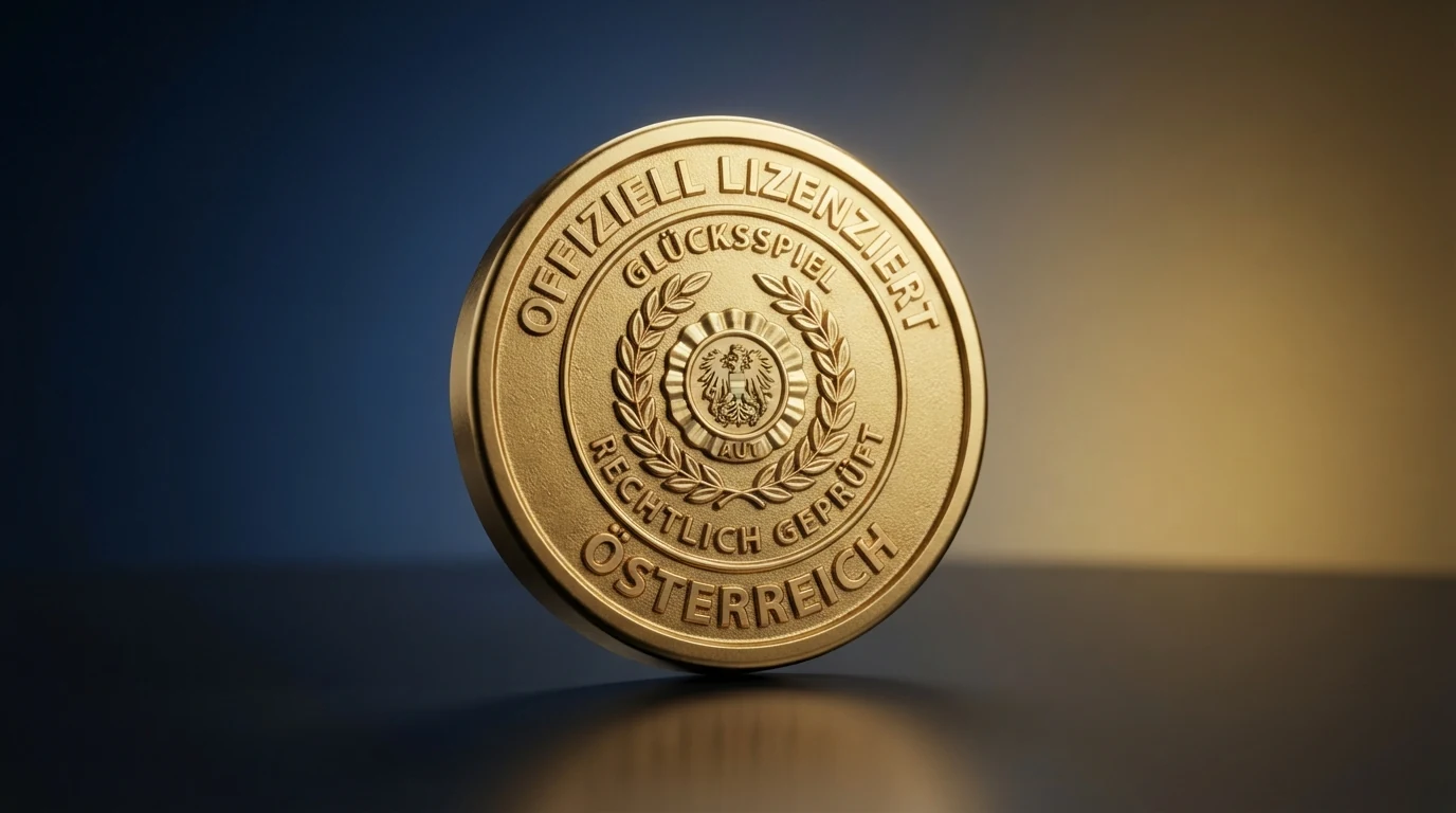 Offizielles Siegel der Republik Österreich mit dem Schriftzug „Bundesministerium für Finanzen“ und eine EU-Flagge im Hintergrund