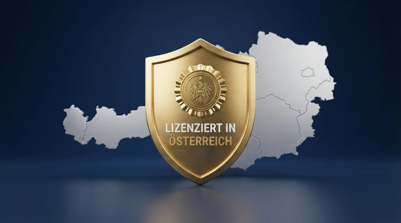 Ein amtlich wirkendes Dokument mit dem Schriftzug „Glücksspielgesetz (GSpG)“ und dem Bundesadler, daneben eine stilisierte EU-Flagge als Verweis auf das EuGH-Urteil
