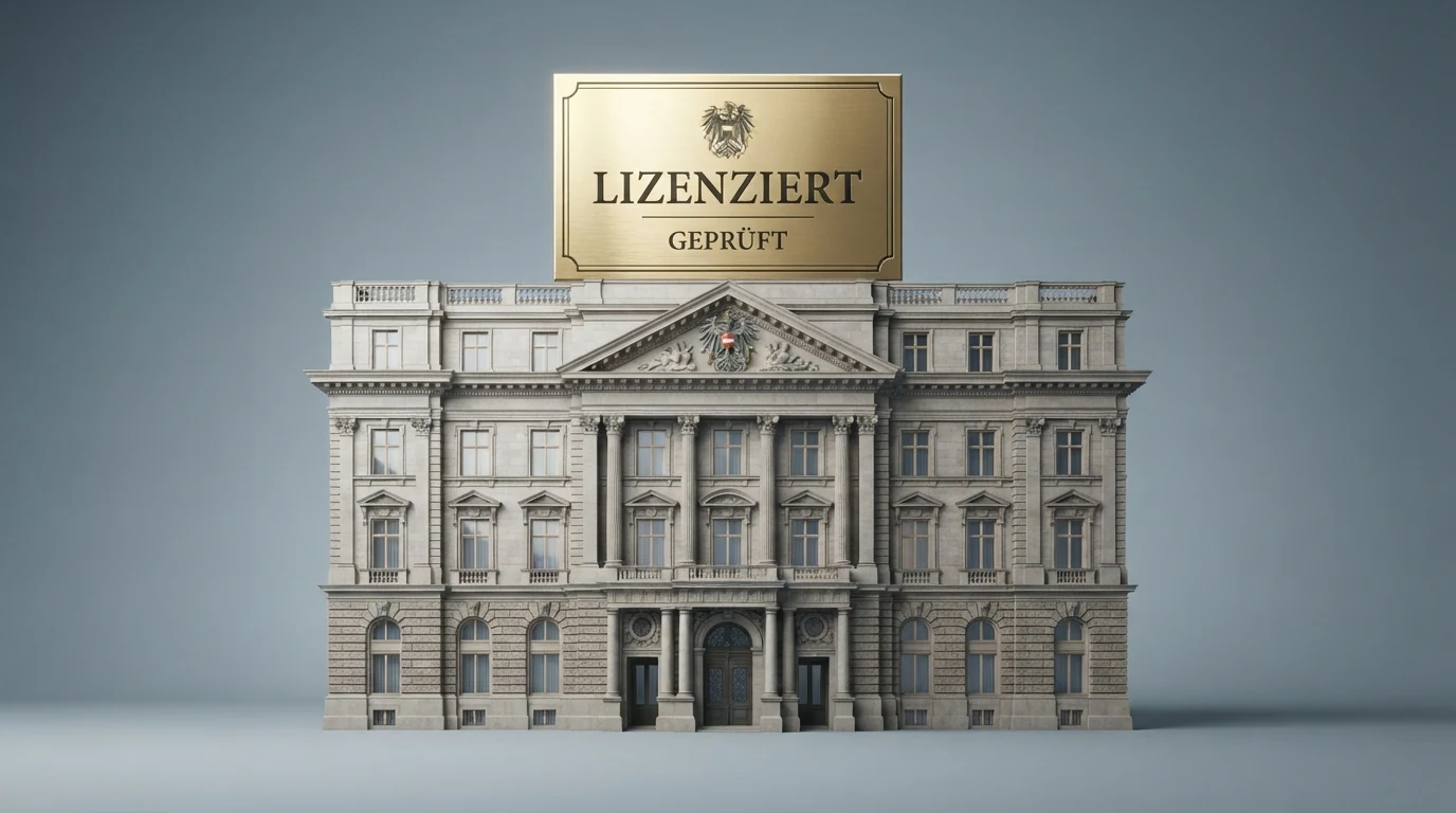 Das offizielle Gebäude des Bundesministeriums für Finanzen in Wien, Sitz der österreichischen Glücksspielbehörde