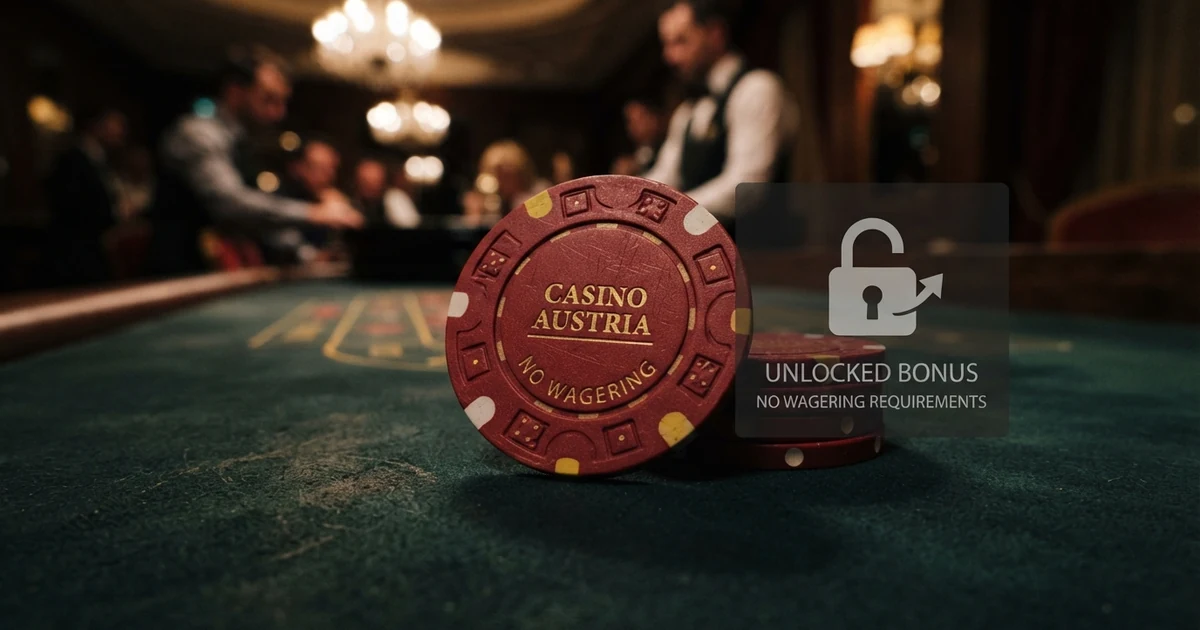 Ein grafischer Vergleich: Ein Stapel Casino-Chips, von denen ein großer Teil mit einem durchgestrichenen Schloss-Symbol als „gesperrt“ markiert ist, daneben ein kleiner Stapel als sofort verfügbar.