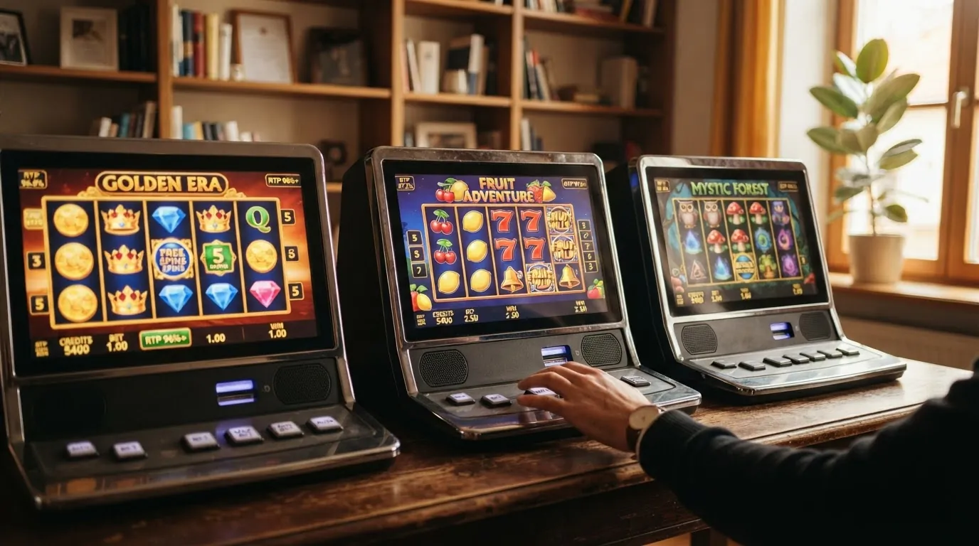 Drei Spielautomaten mit geprüfter RTP: Book of Dead, Starburst und Gonzo's Quest im Vergleich