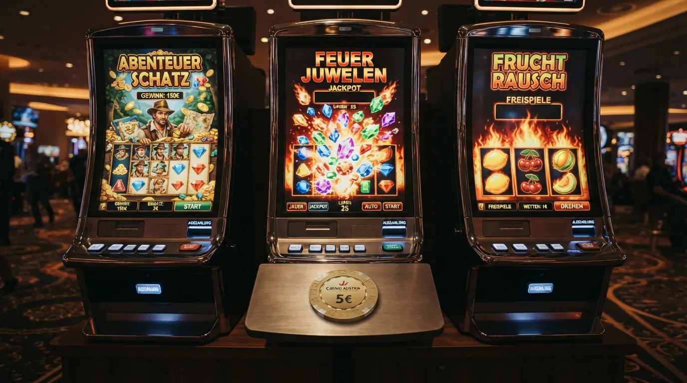 Die drei Slot-Titel Book of Dead, Starburst und Fire Joker in einer visuellen Gegenüberstellung mit ihren Spielbildschirmen und RTP-Prozentwerten